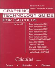 Graphing Technology Guide for Calculus by Ron Larson