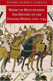 Cover of: The history of the English people, 1000-1154