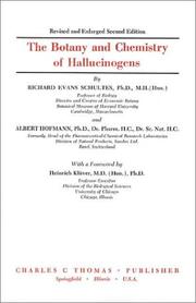 Cover of: The botany and chemistry of hallucinogens