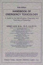 Cover of: Handbook of emergency toxicology