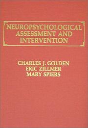 Cover of: Neuropsychological assessment and intervention