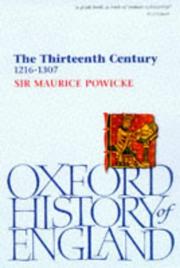 Cover of: The thirteenth century, 1216-1307