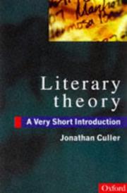Literary Theory by Jonathan Culler, Jonathan D. Culler