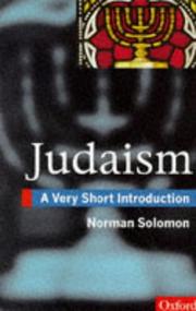 Cover of: Judaism: a very short introduction