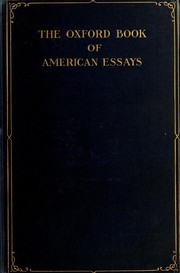 Cover of: The Oxford book of American essays by Brander Matthews