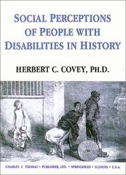 Cover of: Social perceptions of people with disabilities in history