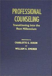 Cover of: Professional Counseling: Transitioning into the Next Millennium