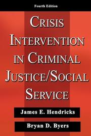 Cover of: Crisis intervention in criminal justice/social service
