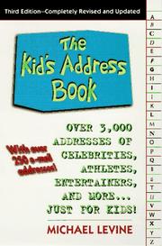 Cover of: The Kid's Address Book (3rd Edition)