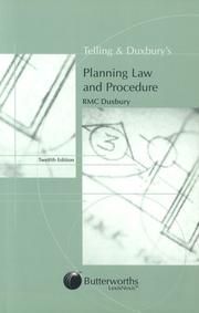 Telling and Duxbury's planning law and procedure