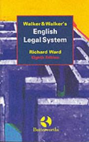 Walker and Walker's English legal system