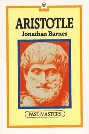 Aristotle by Jonathan Barnes