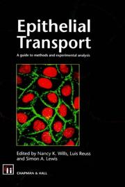 Epithelial transport : a guide to methods and experimental analysis