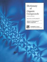 Dictionary of organic compounds. 2nd suppl