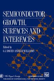 Semiconductor growth, surfaces and interfaces