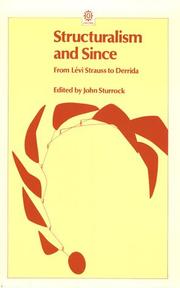 Cover of: Structuralism and Since: From Levi-Strauss to Derrida (Opus Books)
