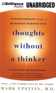 Cover of: Thoughts Without a Thinker: Psychotherapy from a Buddhist Perspective
