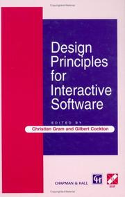 Design principles for interactive software