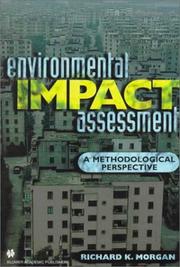 Cover of: Environmental impact assessment: a methodological perspective