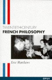 Cover of: Twentieth-century French philosophy