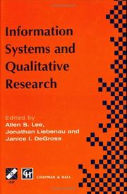 Information systems and qualitative research : proceedings of the IFIP TC8 WG 8.2 International Conference on Information Systems and Qualitative Research, 31st May-3rd June 1997, Philadelphia, Pennsy