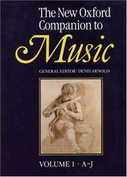 Cover of: The New Oxford companion to music