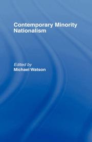 Cover of: Contemporary minority nationalism