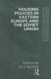 Housing policies in Eastern Europe and the Soviet Union