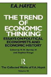 The Trend of Economic Thinking by Friedrich A. von Hayek