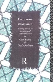 Evaluation in schools : getting started on training and implementation