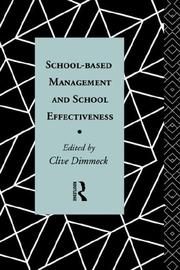 Cover of: School-based management and school effectiveness