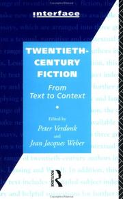 Cover of: Twentieth Century Fiction: From Text to Context (Interface)