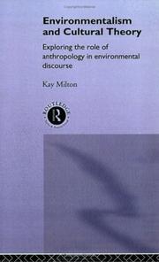 Environmentalism and cultural theory by Kay Milton
