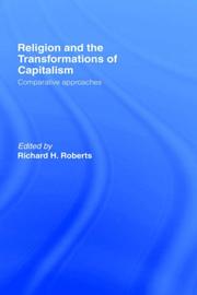 Cover of: Religion and the Transformations of Capitalism: Comparative Approaches