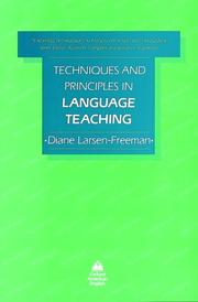 Cover of: Techniques and principles in language teaching
