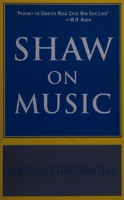Cover of: Shaw on music