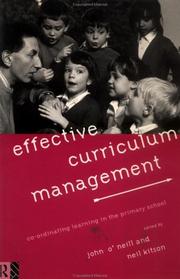 Effective curriculum management : co-ordinating learning in the primary school