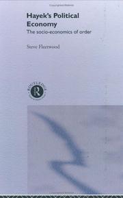 Cover of: Hayek's political economy by Steve Fleetwood