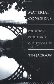 Cover of: Material concerns by Jackson, Tim