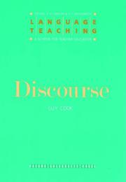 Cover of: Discourse (Language Teaching: A Scheme for Teacher Education) by G. Cook