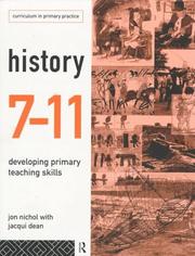 Cover of: History 7-11: developing primary teaching skills