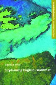 Cover of: Explaining English Grammar (Oxford Handbooks for Language Teachers) by George Yule