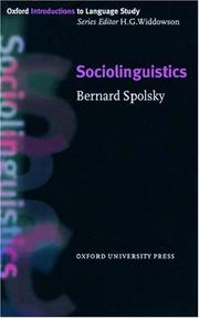 Sociolinguistics