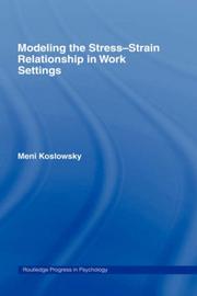 Cover of: Modelling the stress-strain relationship in work settings