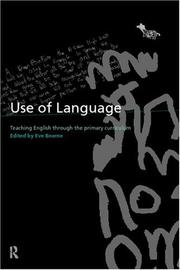 Cover of: Use of language across the primary curriculum