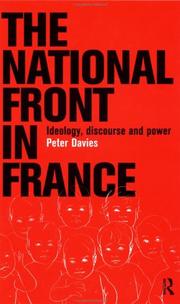 Cover of: The National Front in France: ideology, discourse, and power