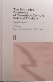Cover of: The Routledge dictionary of twentieth-century political thinkers