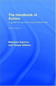Cover of: The Handbook of Autism, 2nd Edition
