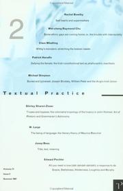 Cover of: Textual Practice 11:2 (Textual Practice)