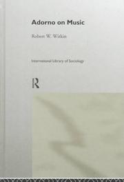 Adorno on music by Robert W. Witkin